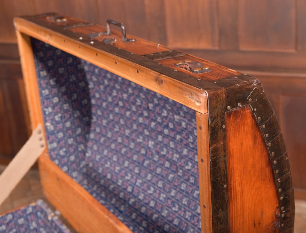 Victorian Pine Dome Top Trunk View XI