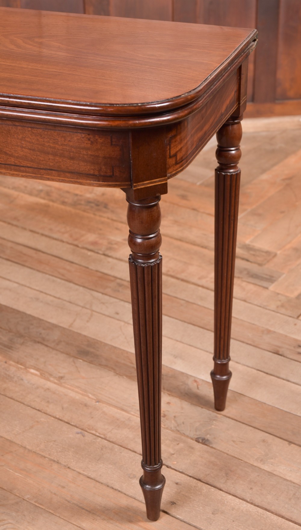Regency Mahogany Fold Over Tea Table View II