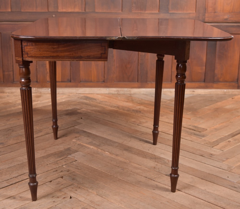 Regency Mahogany Fold Over Tea Table View VI