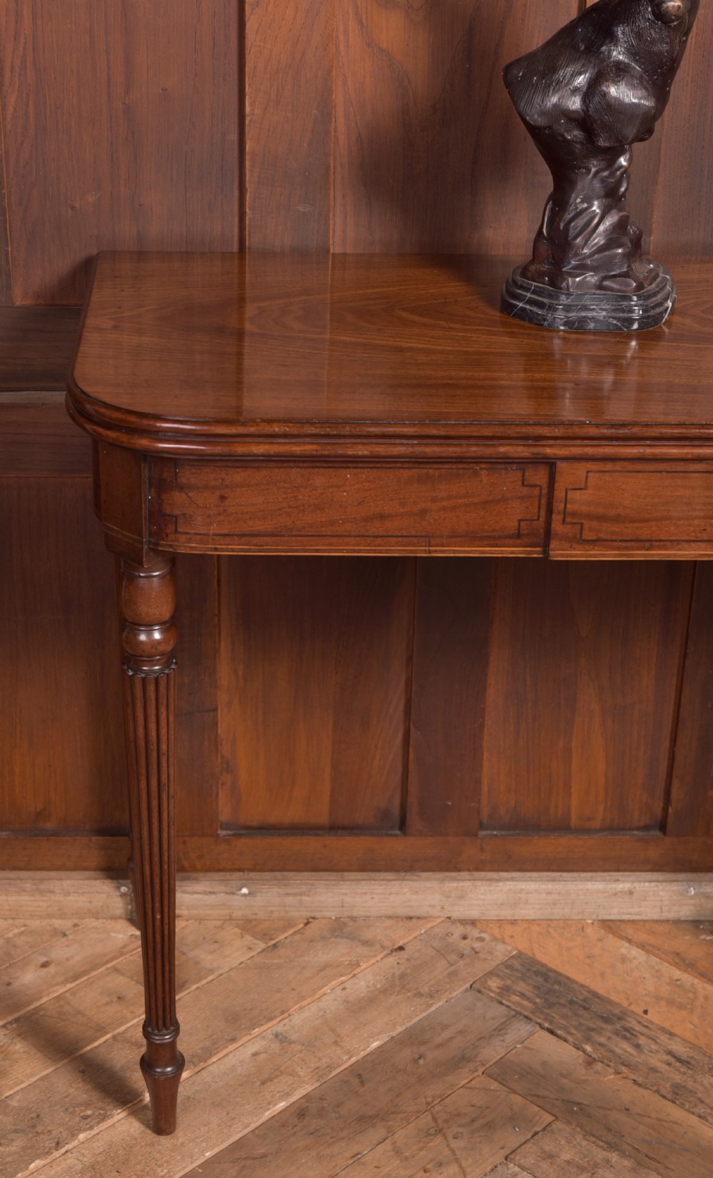Regency Mahogany Fold Over Tea Table View IX