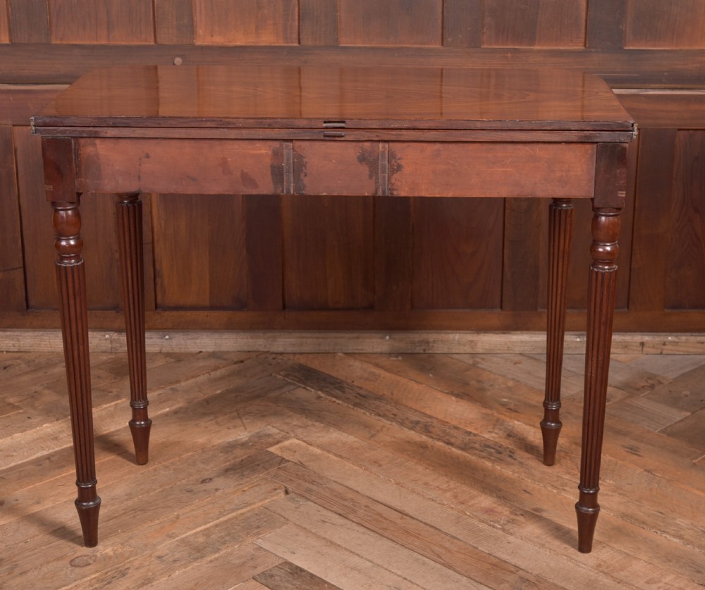Regency Mahogany Fold Over Tea Table View X