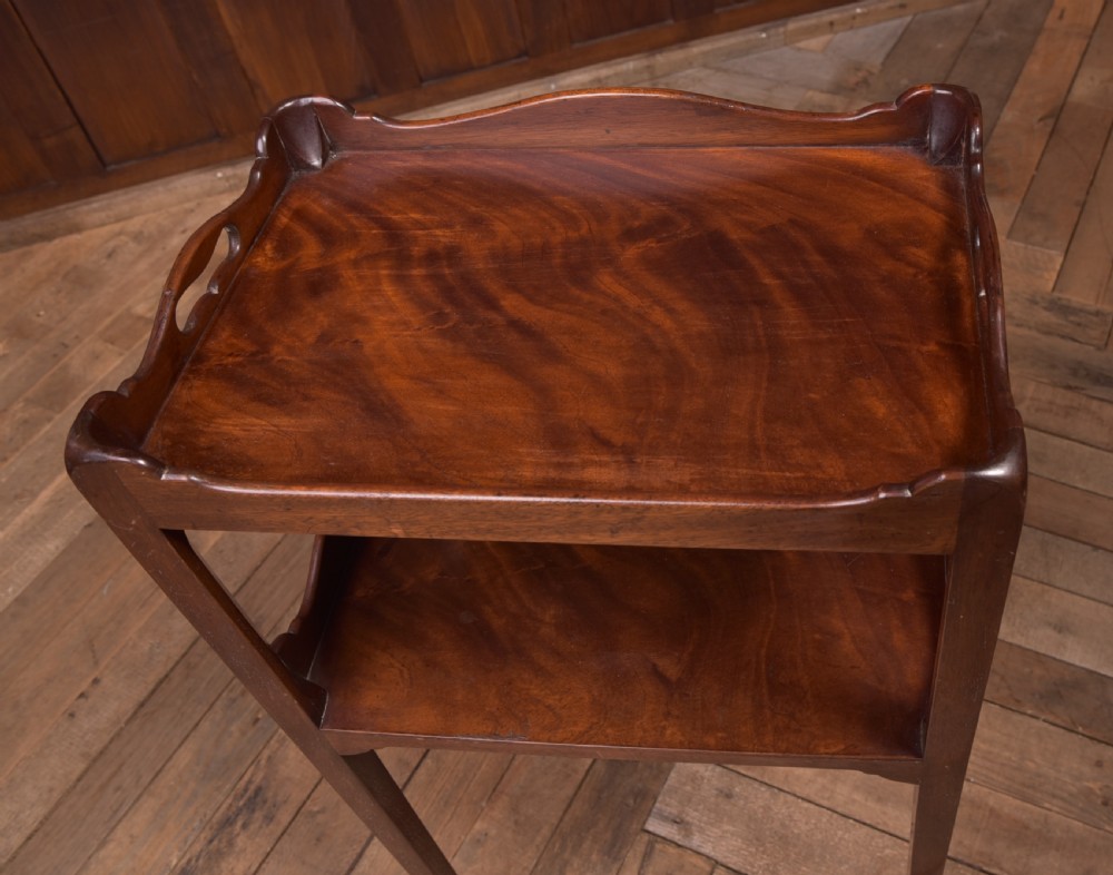 Georgian Mahogany Bedside Table View IX