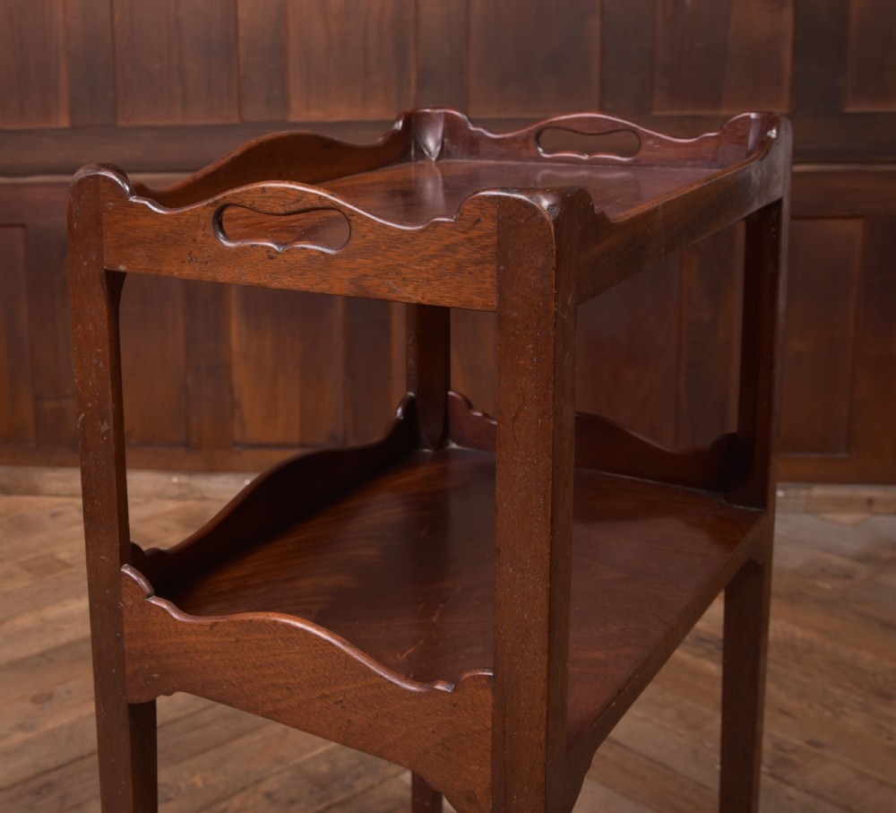 Georgian Mahogany Bedside Table View X