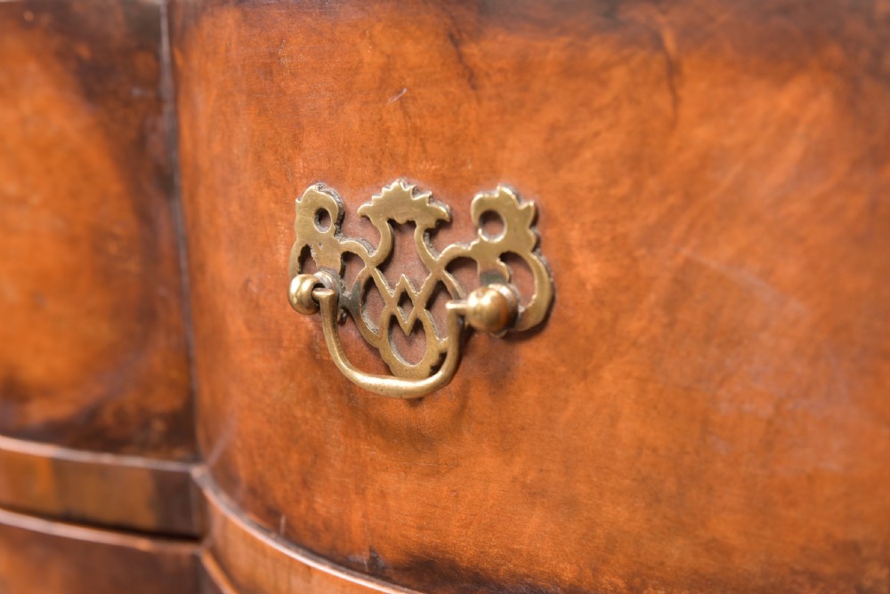 Burr Walnut Serpentine Chest on Chest View XIV