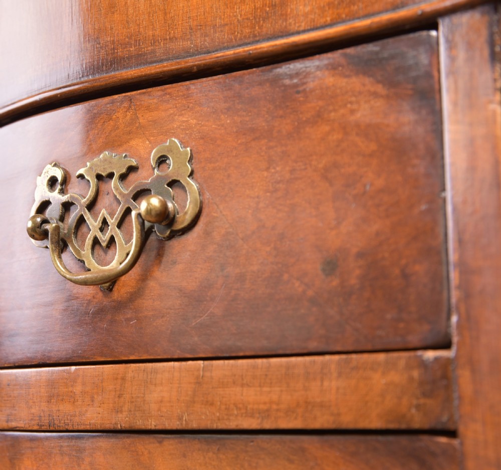 Burr Walnut Serpentine Chest on Chest View XV
