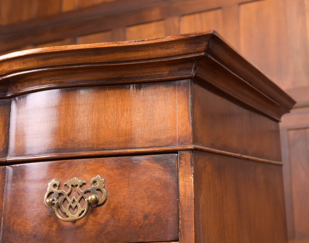 Burr Walnut Serpentine Chest on Chest View XVIII