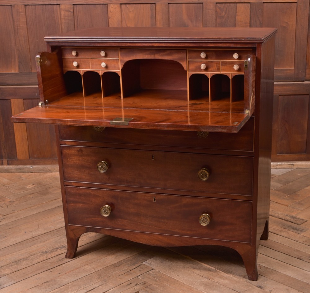 Georgian Secretaire Chest of Drawers View IV