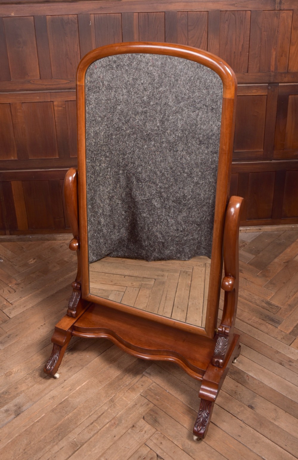 Victorian Mahogany Cheval Mirror