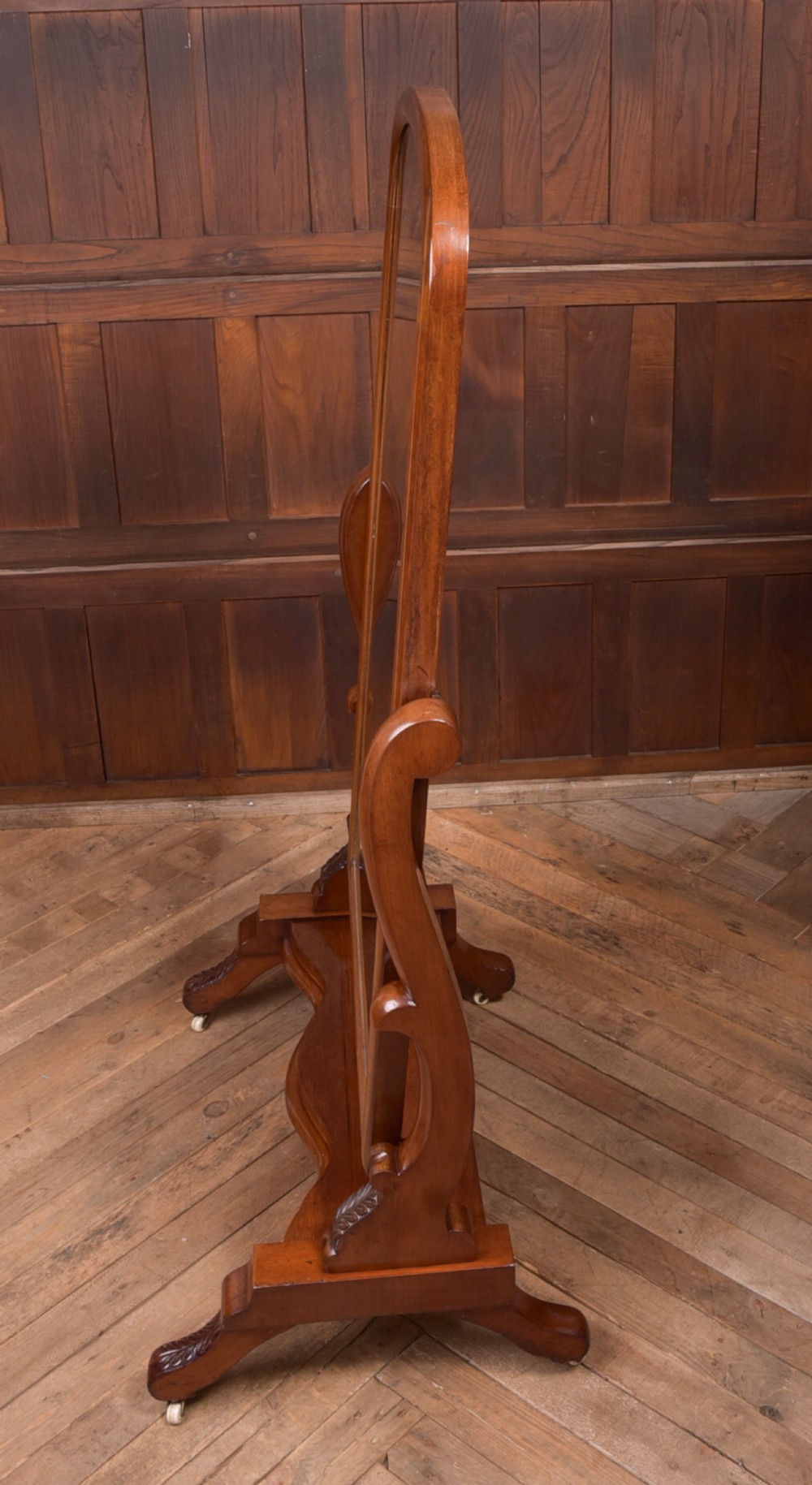 Victorian Mahogany Cheval Mirror View V