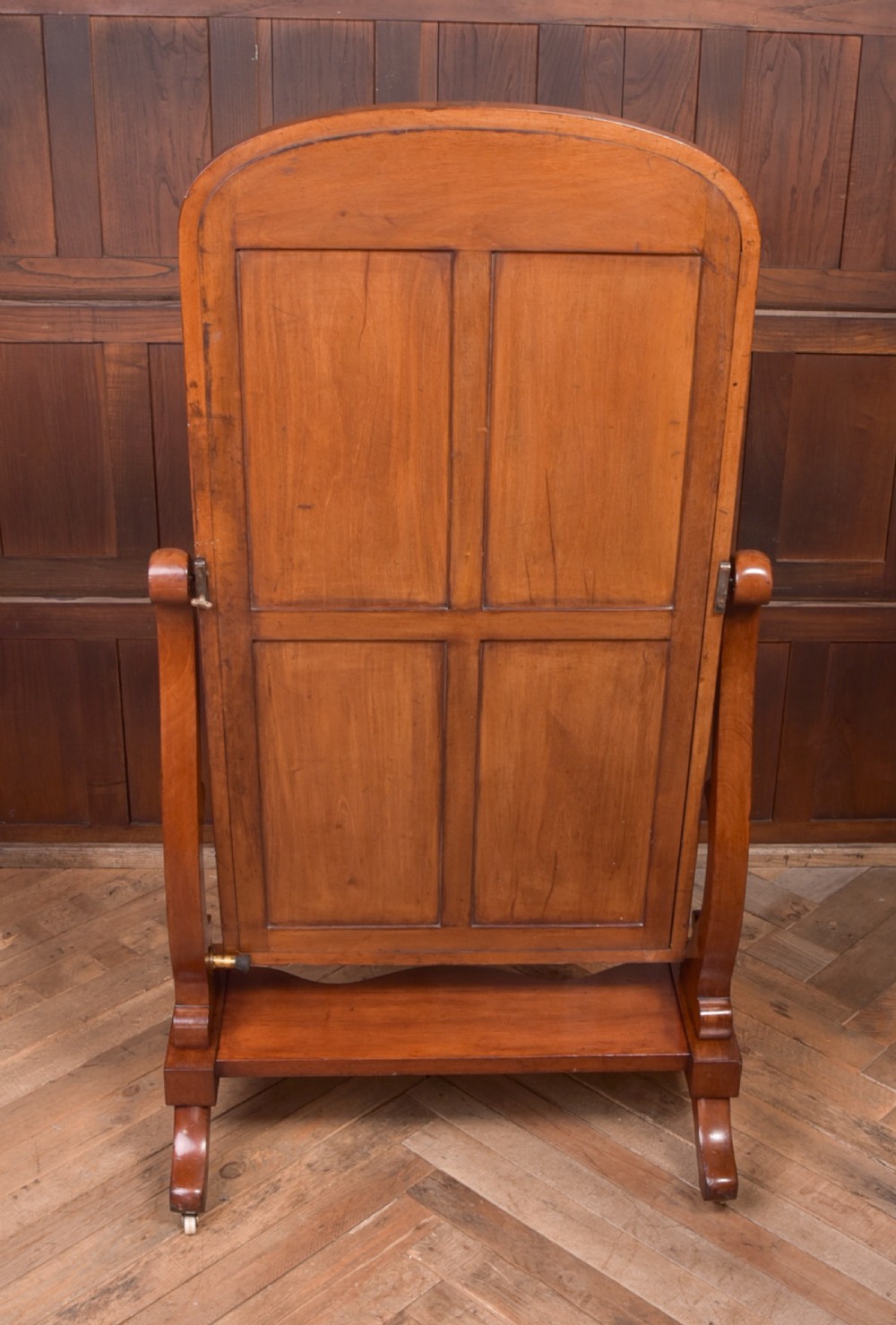 Victorian Mahogany Cheval Mirror View VI