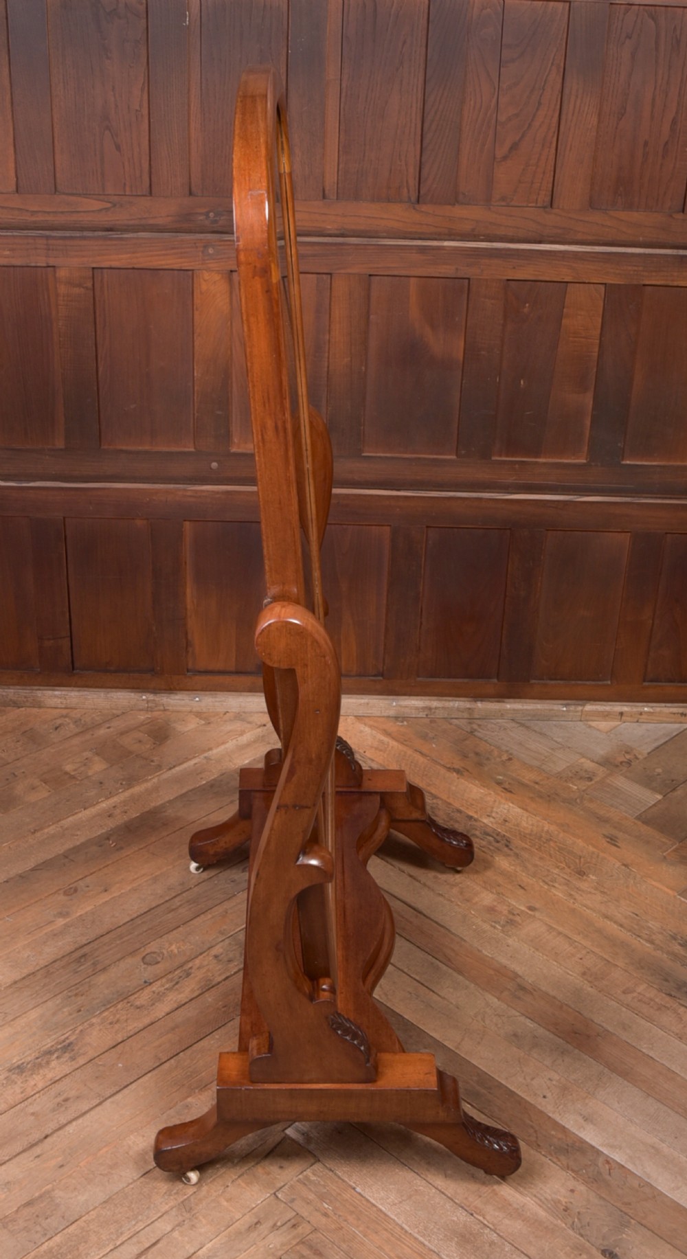 Victorian Mahogany Cheval Mirror View VII