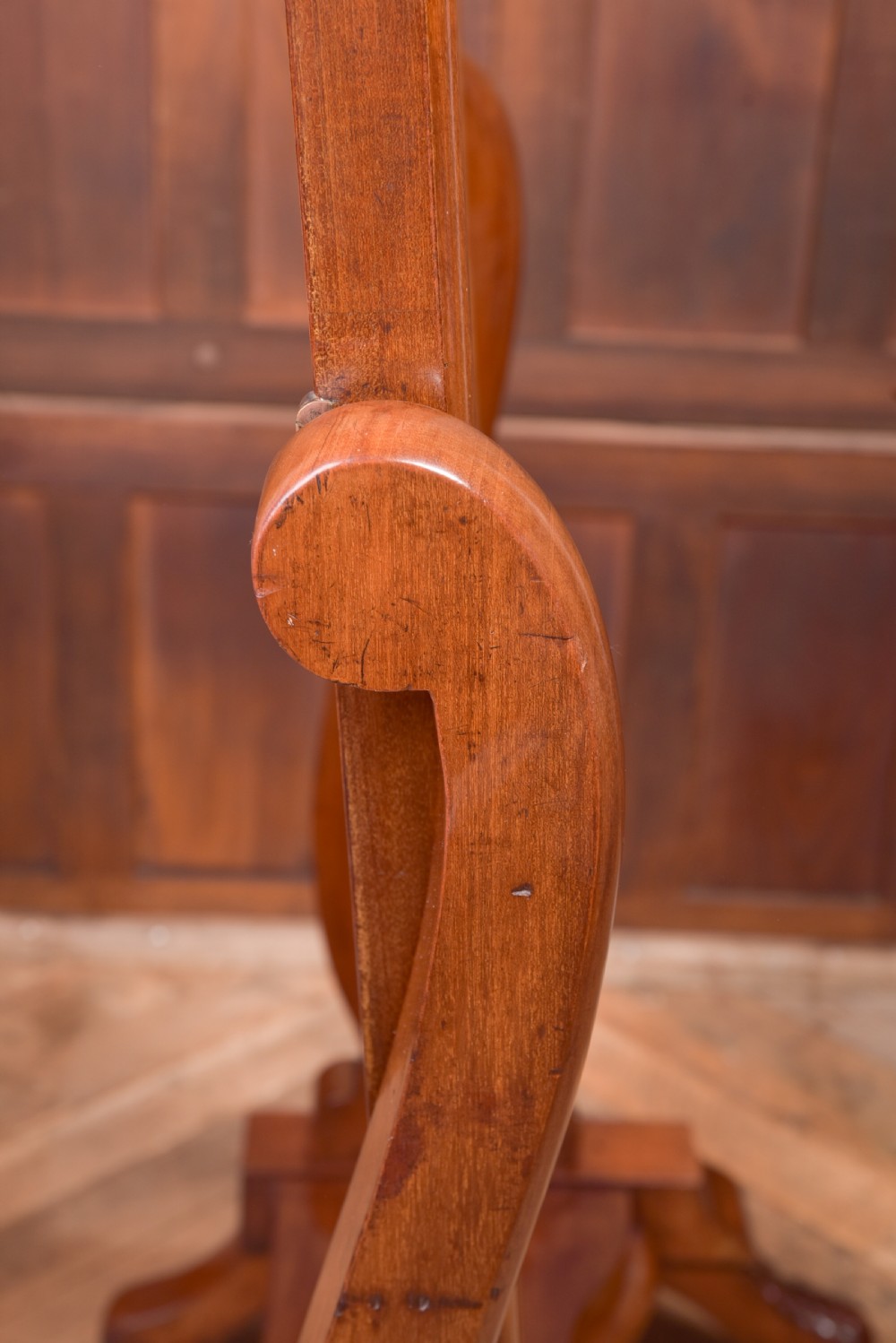 Victorian Mahogany Cheval Mirror View XV