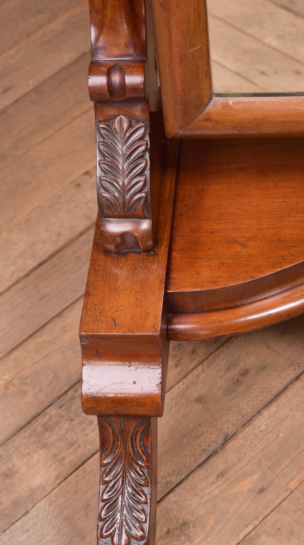 Victorian Mahogany Cheval Mirror View XVI