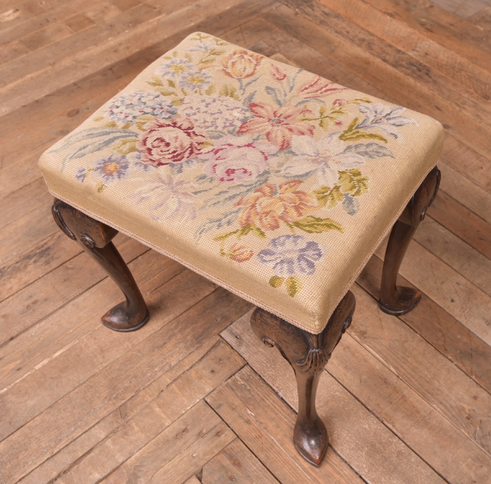 Victorian Walnut Stool View II