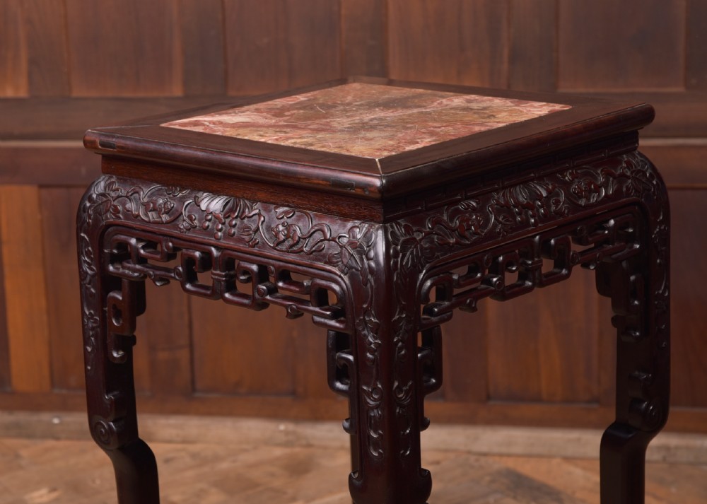 Chinese Marble top Plant Stand View II