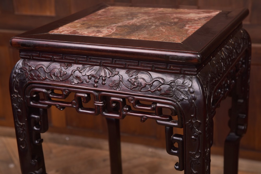 Chinese Marble top Plant Stand View IV