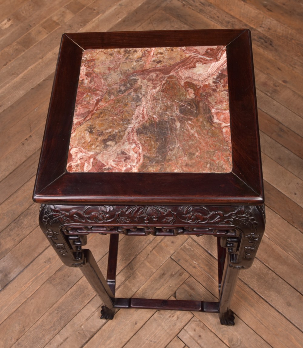 Chinese Marble top Plant Stand View X