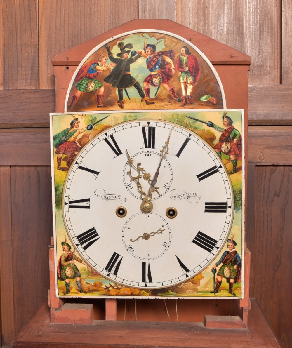 Victorian Mahogany Grandfather Clock  J Adamson of Friockheim View XIII