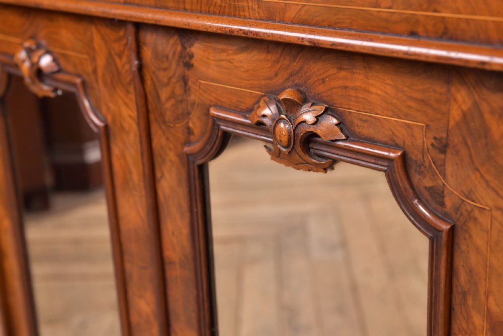 Victorian Walnut Marble top Credenza View XI