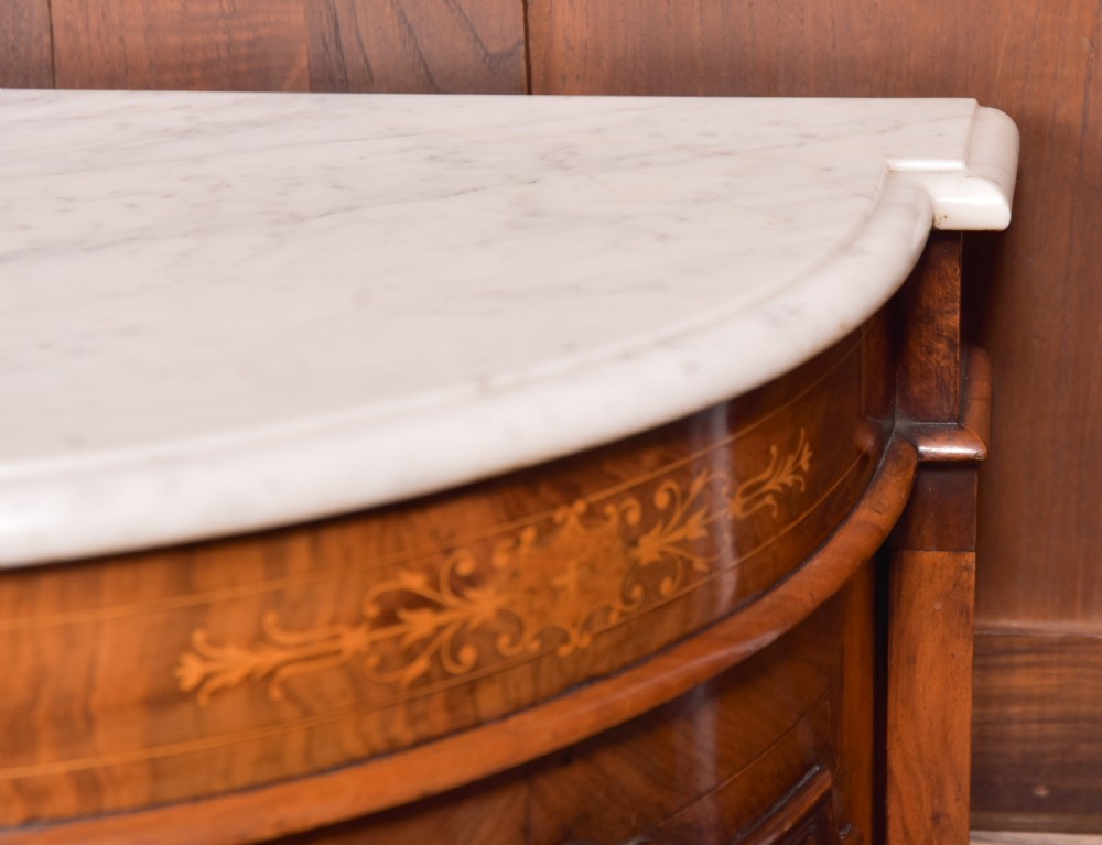 Victorian Walnut Marble top Credenza View XII