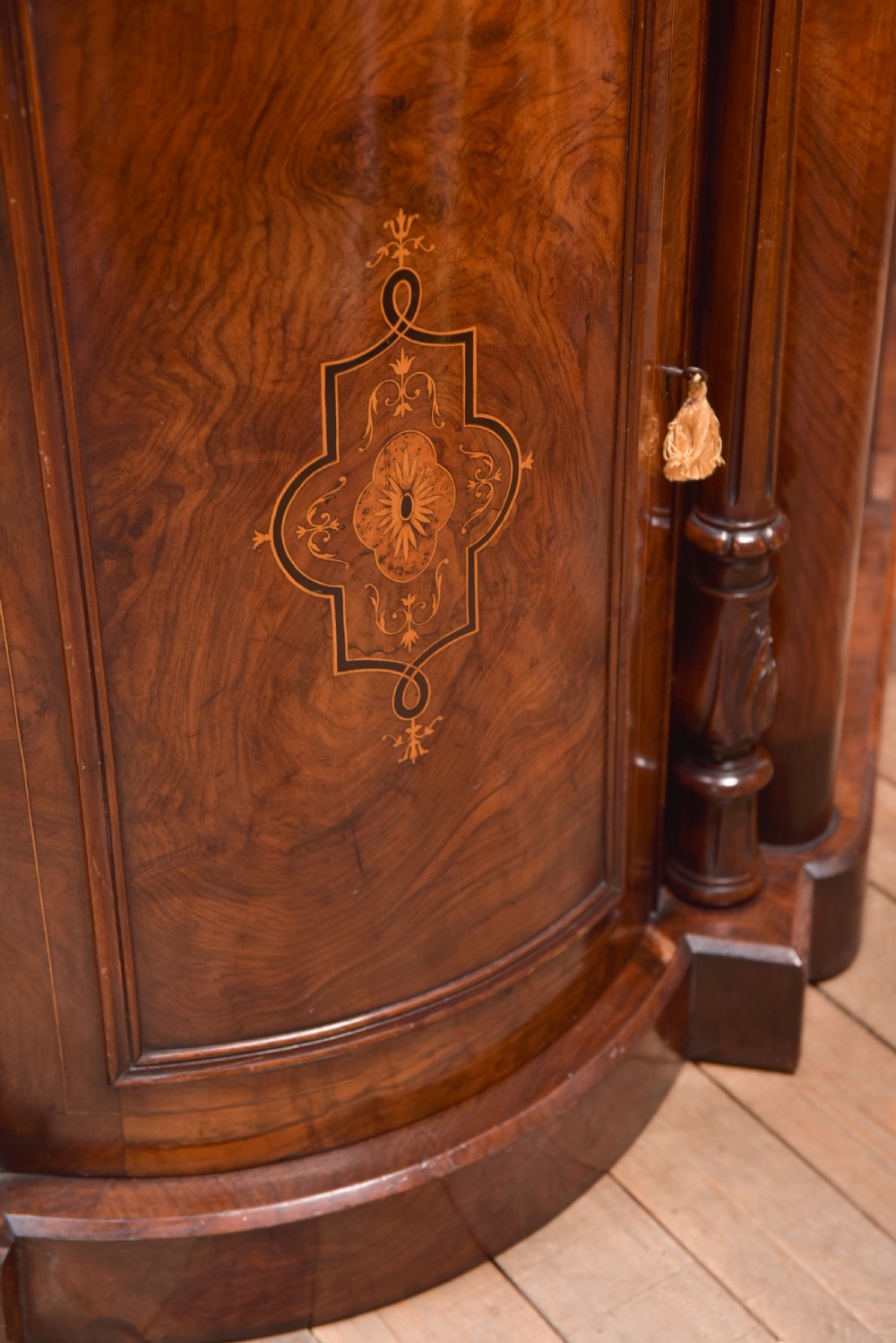Victorian Walnut Marble top Credenza View XVI