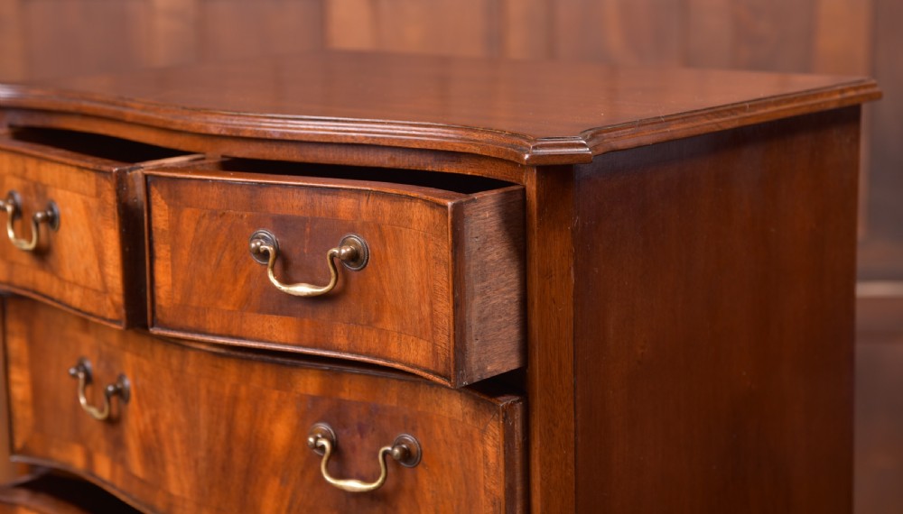 Edwardian Serpentine Chest of Drawers View V