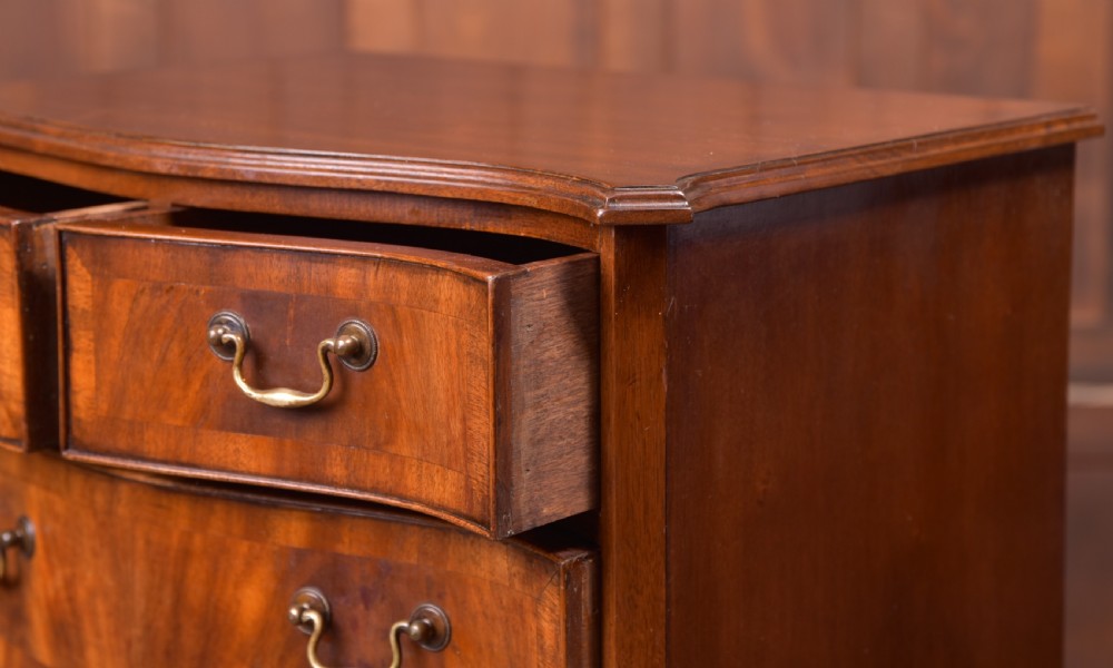 Edwardian Serpentine Chest of Drawers View VI