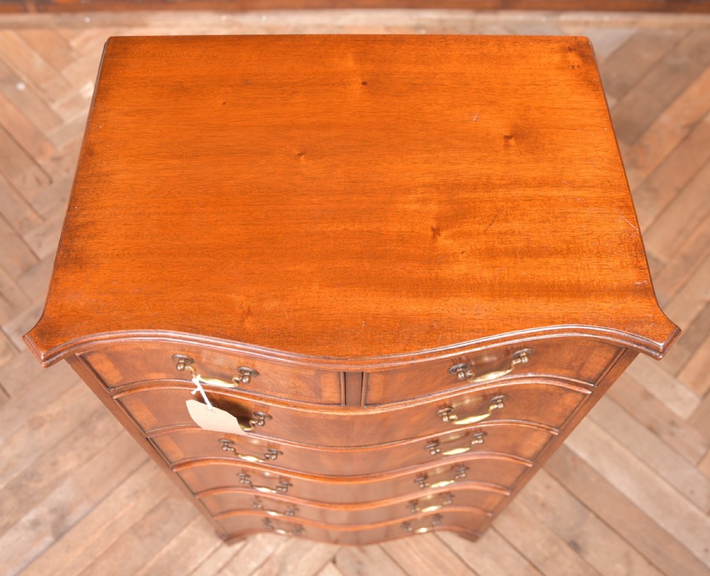 Edwardian Serpentine Chest of Drawers View XI