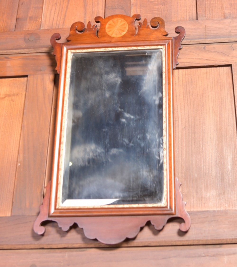 Edwardian Inlaid Wall Mirror