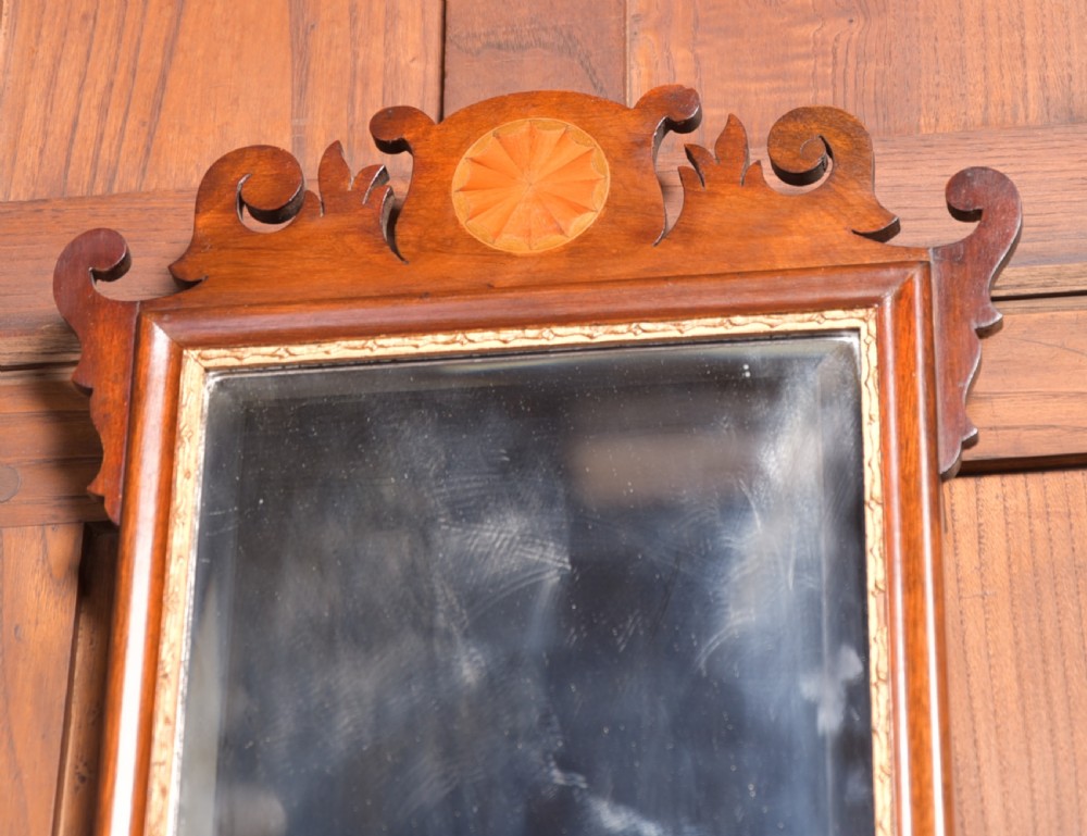 Edwardian Inlaid Wall Mirror View VI