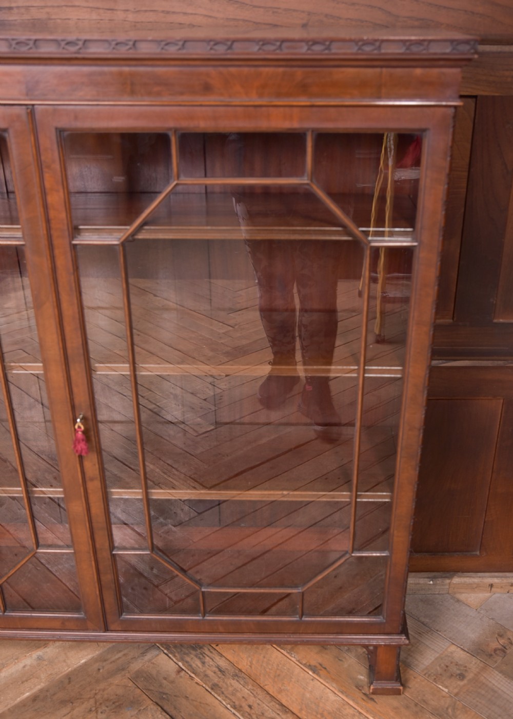 Edwardian Mahogany 3 Shelf Bookcase View II