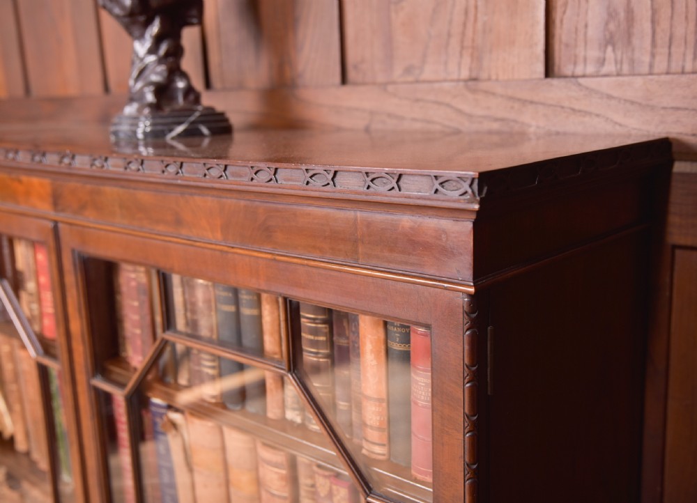Edwardian Mahogany 3 Shelf Bookcase View XIV
