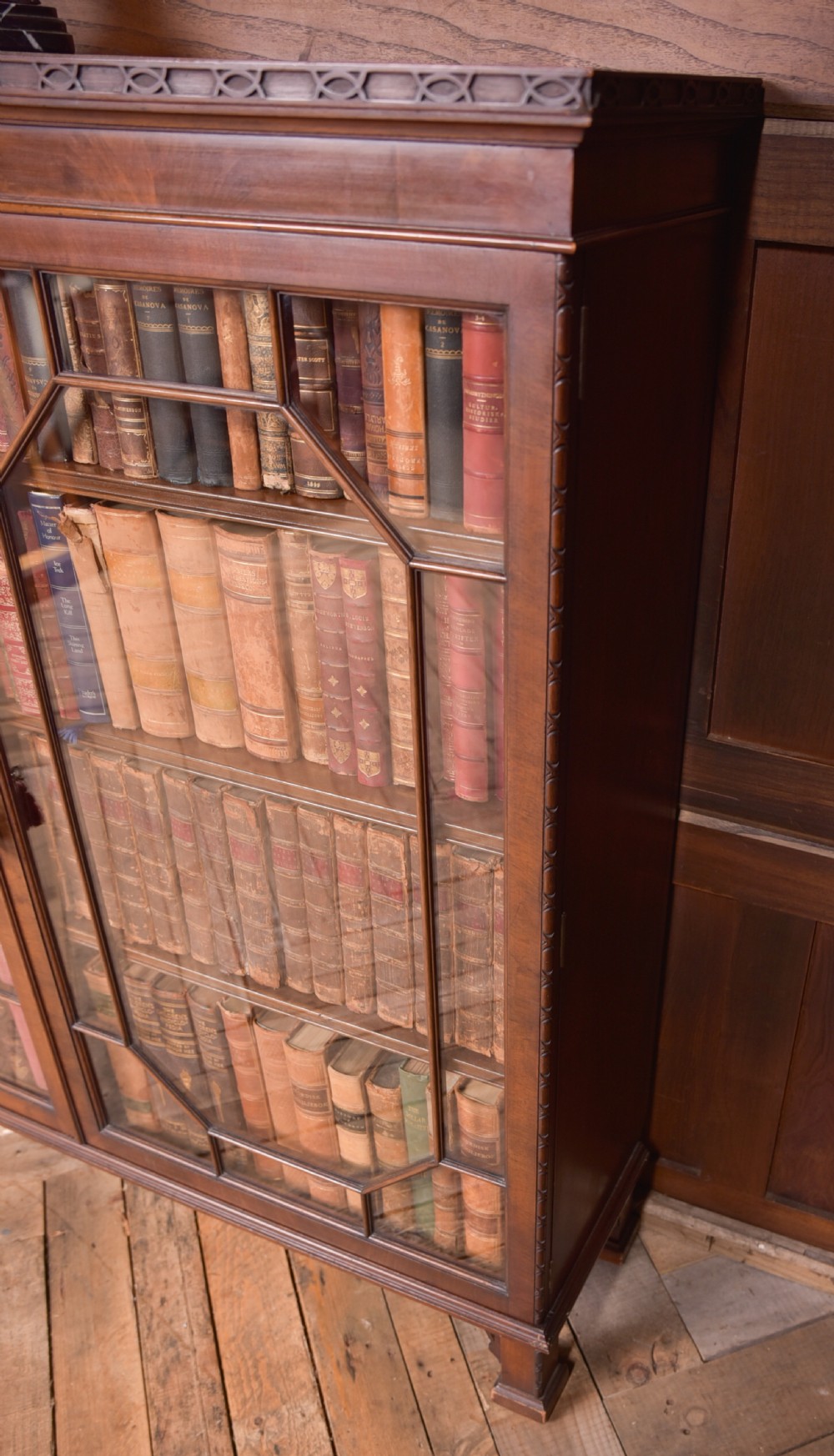 Edwardian Mahogany 3 Shelf Bookcase View XV