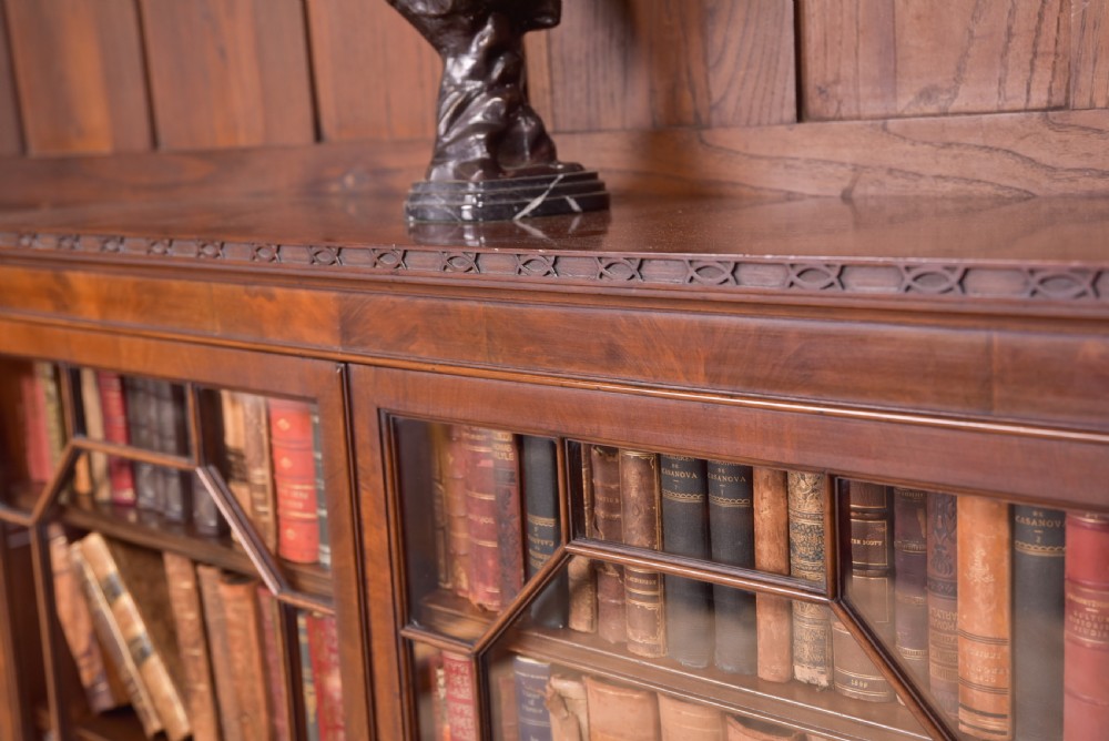 Edwardian Mahogany 3 Shelf Bookcase View XVI