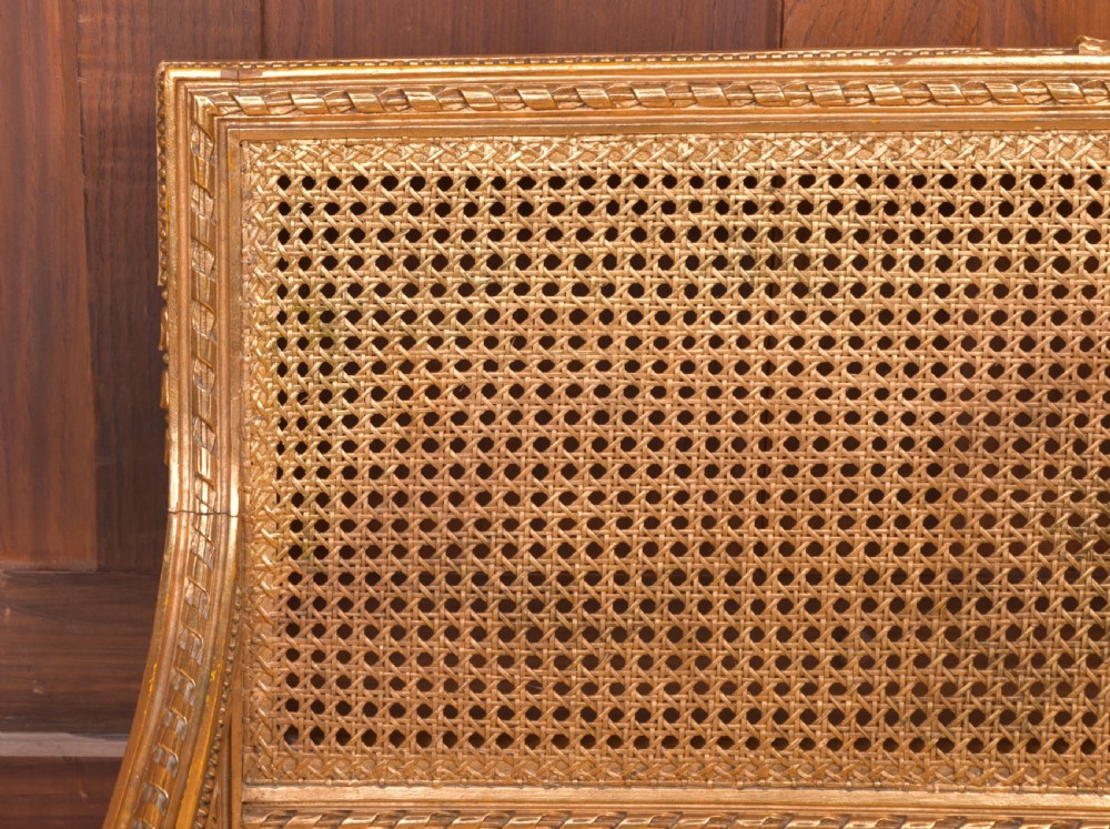 Carved Gilt Bergere Sofa View IV