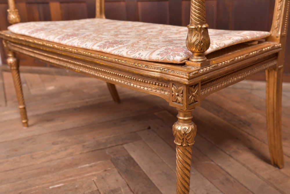 Carved Gilt Bergere Sofa View VI