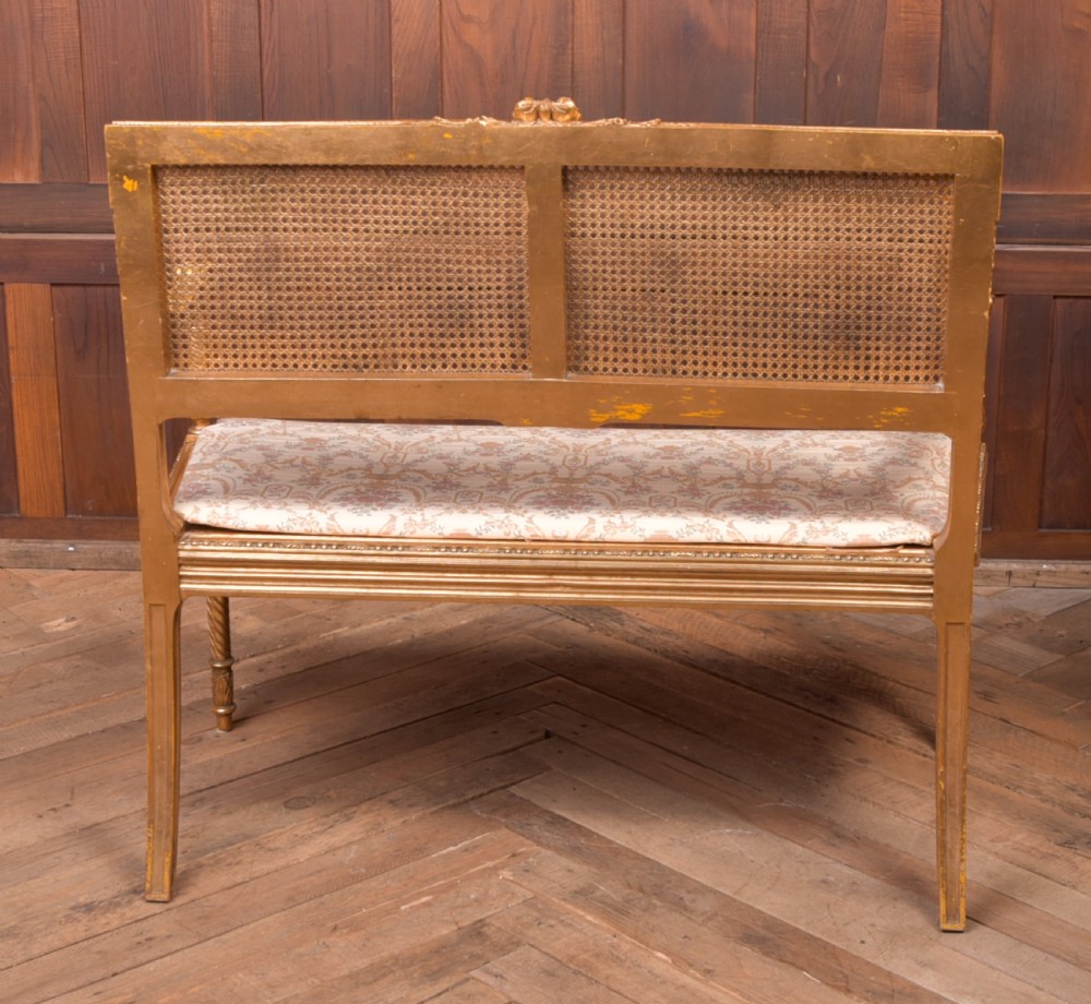 Carved Gilt Bergere Sofa View VIII