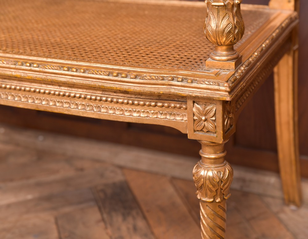 Carved Gilt Bergere Sofa View XV