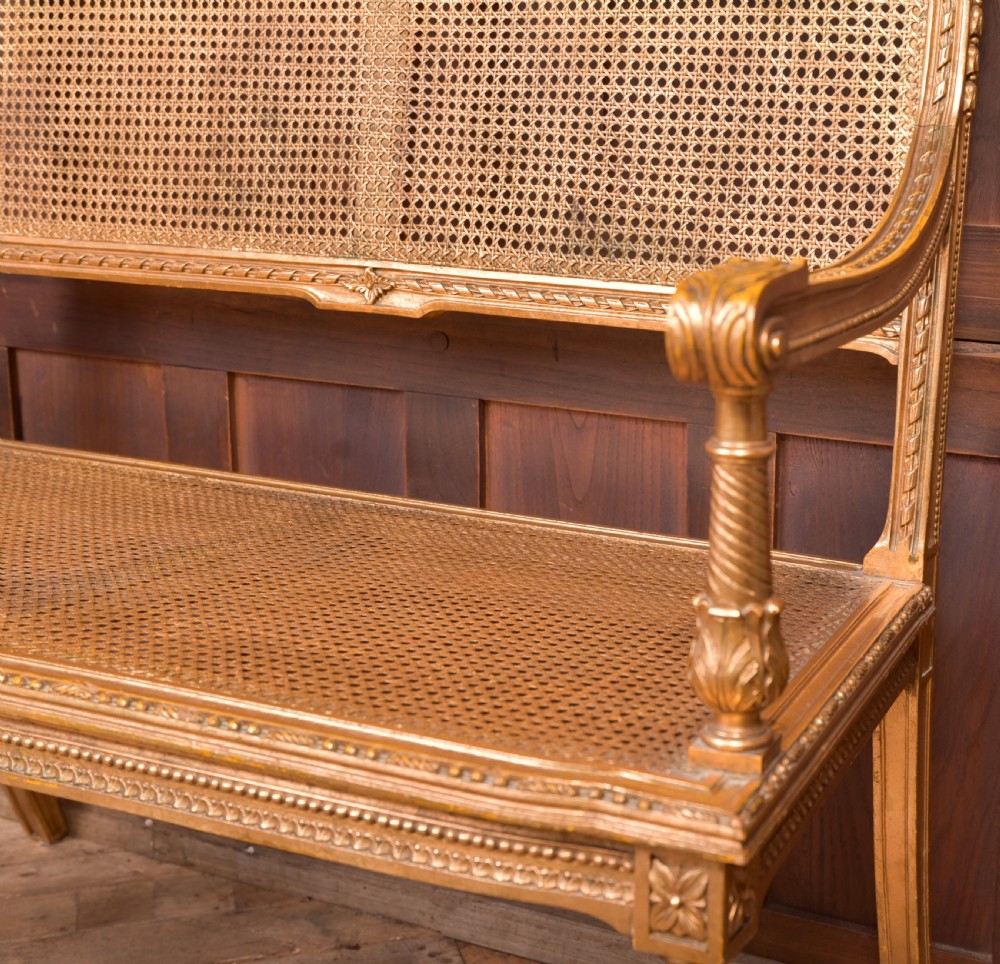 Carved Gilt Bergere Sofa View XVII