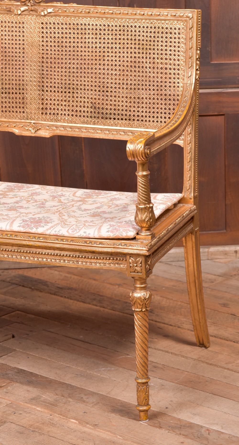 Carved Gilt Bergere Sofa View XXI