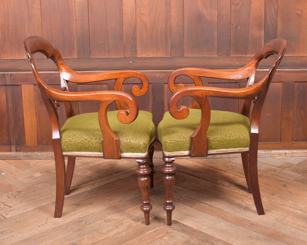 Pair of Balloon Back arm chairs View XI