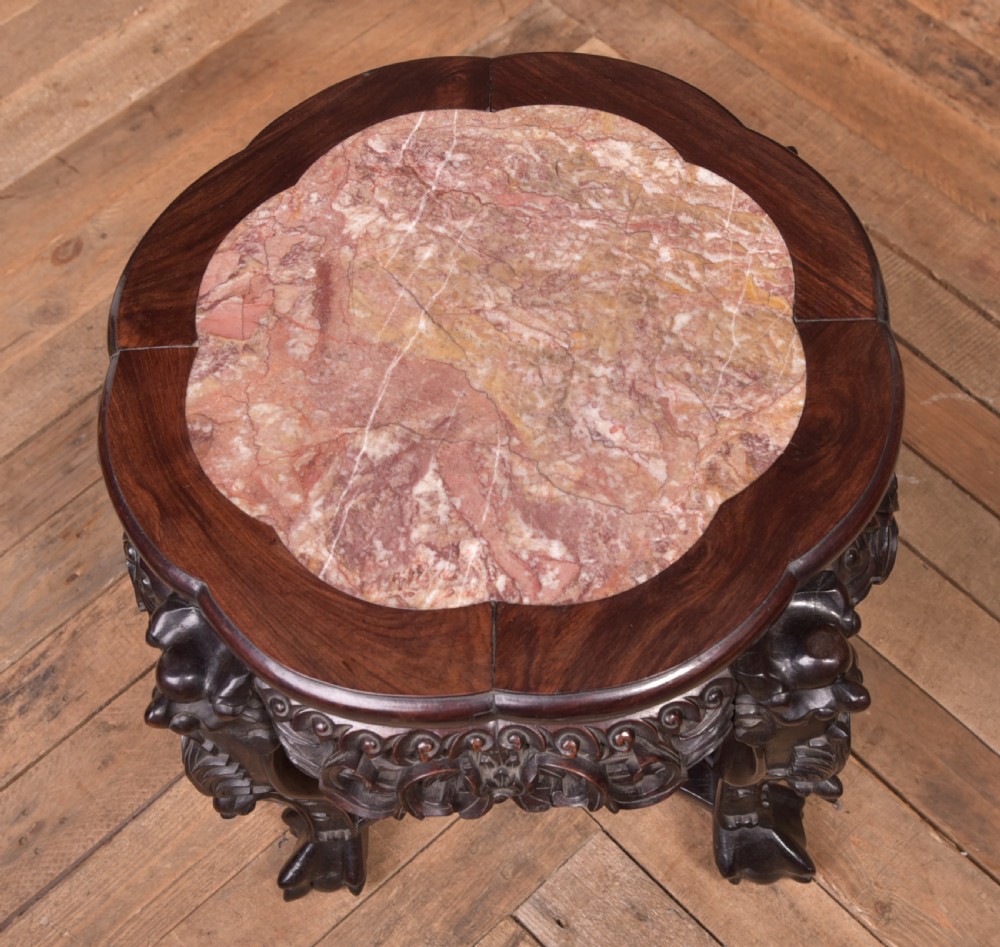 Chinese Carved Plant Stand View II