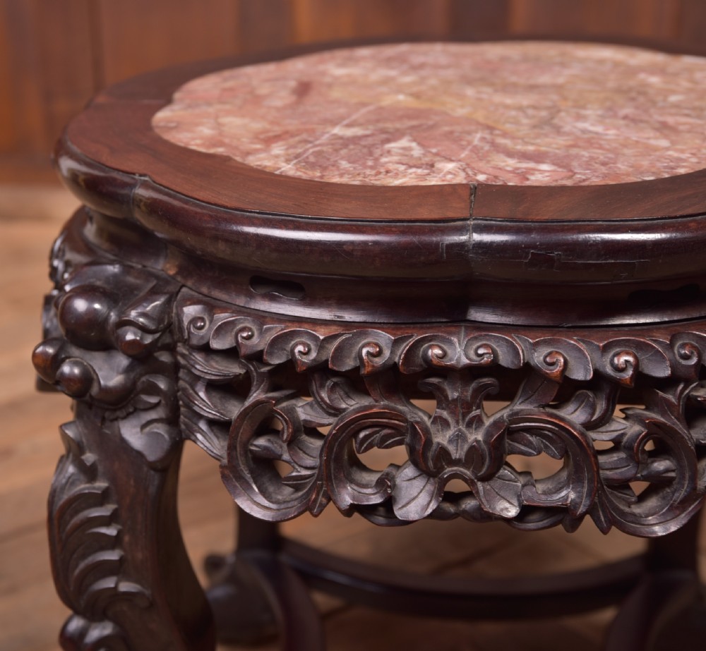 Chinese Carved Plant Stand View V