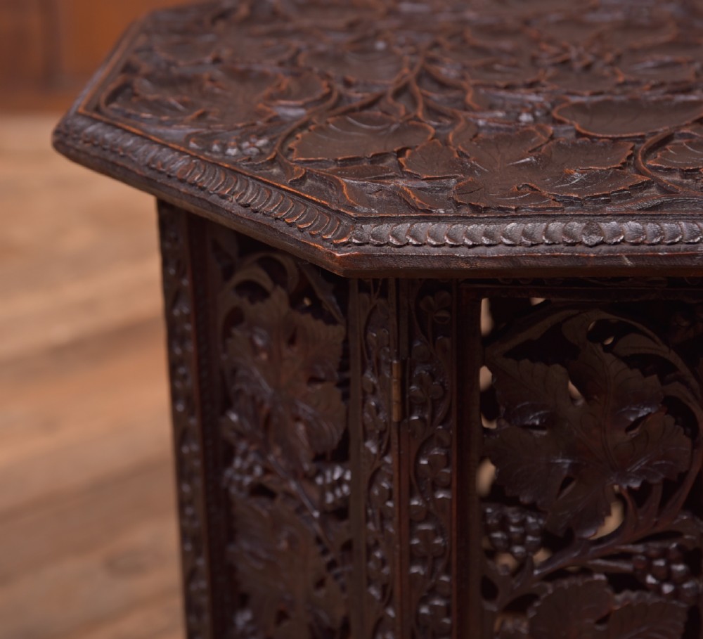 Eastern Hardwood Carved Table View VI