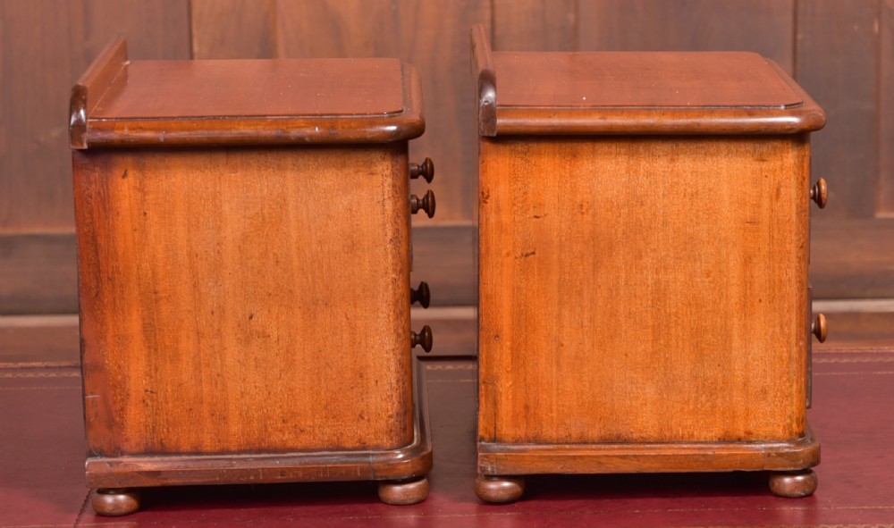 Pair of Mahogany Chest of Drawers View X