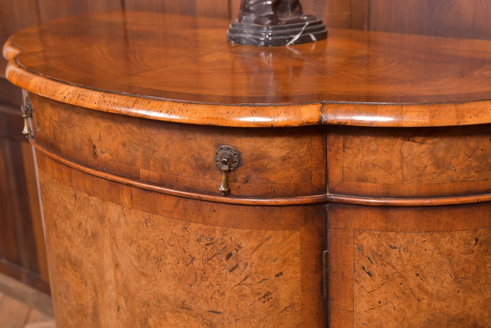 Walnut Demi Lune Cabinet View III