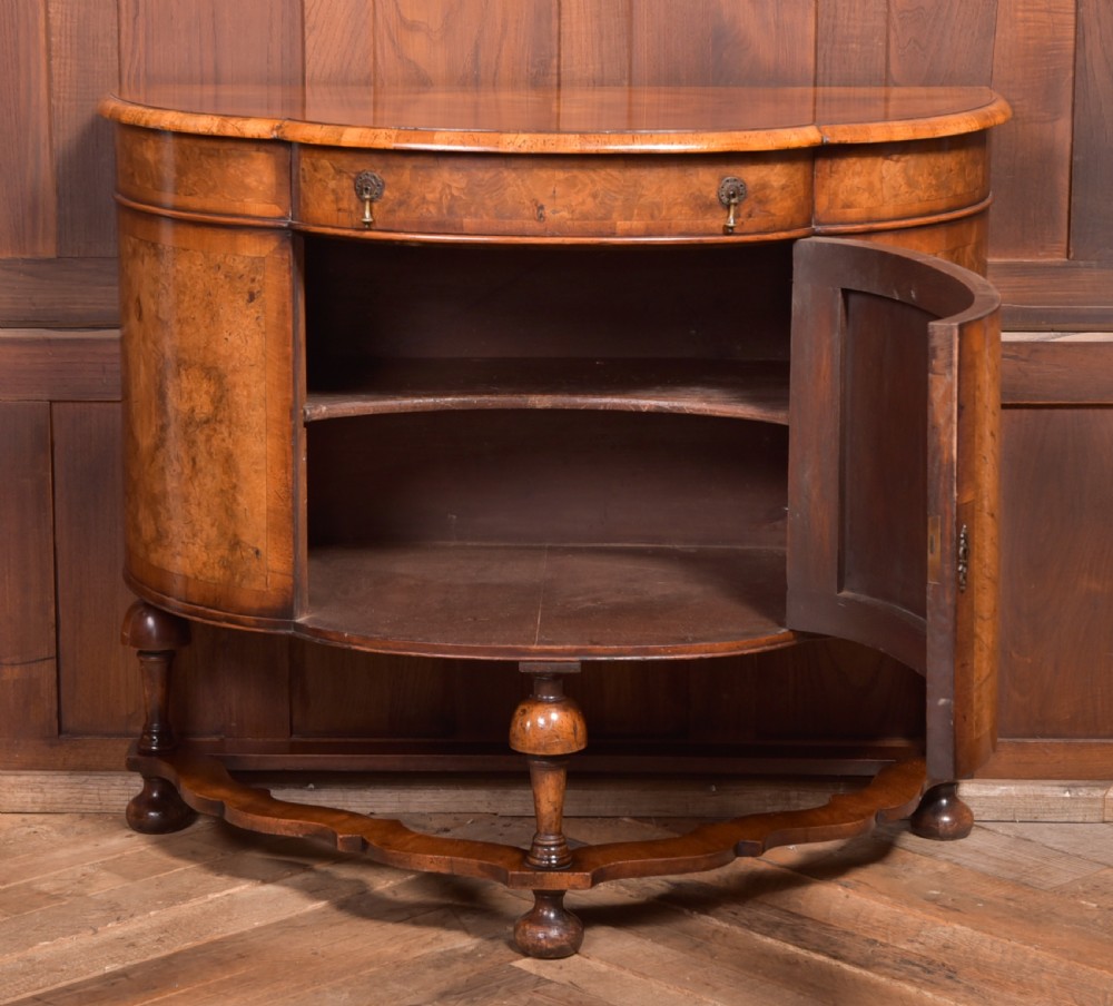 Walnut Demi Lune Cabinet View V