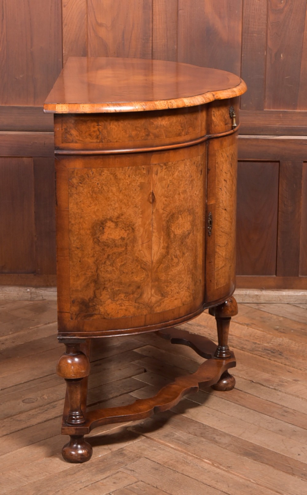 Walnut Demi Lune Cabinet View VIII