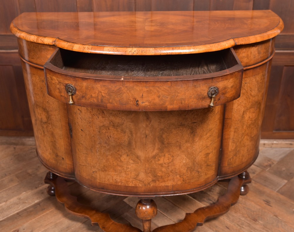 Walnut Demi Lune Cabinet View IX