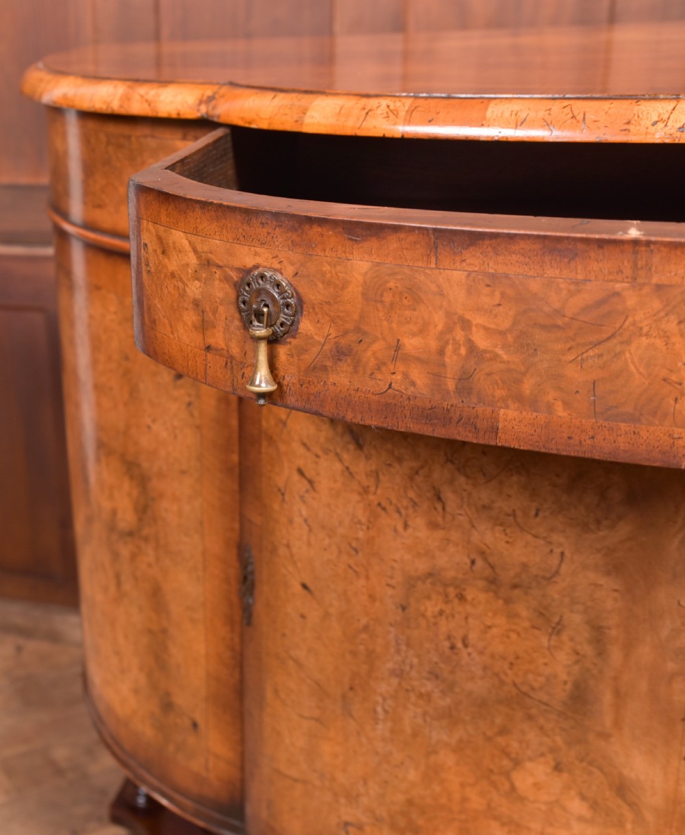 Walnut Demi Lune Cabinet View X
